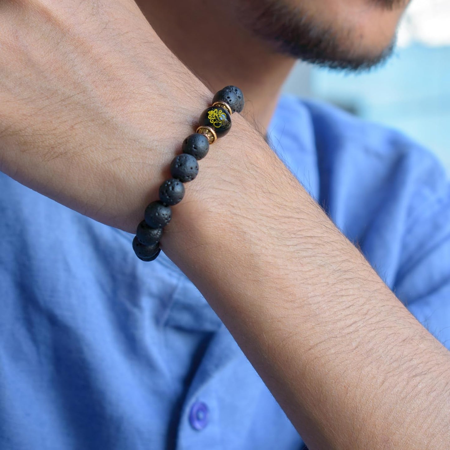 Astrotalk Shukr Chakra Bracelet With Ganesh Bead | Fame, Focus & Obstacle Removal | 108 Hours Energized by Top Astrologers | Chakra Alignment & Mental Well-Being | Astrology Bracelet for Women & Men