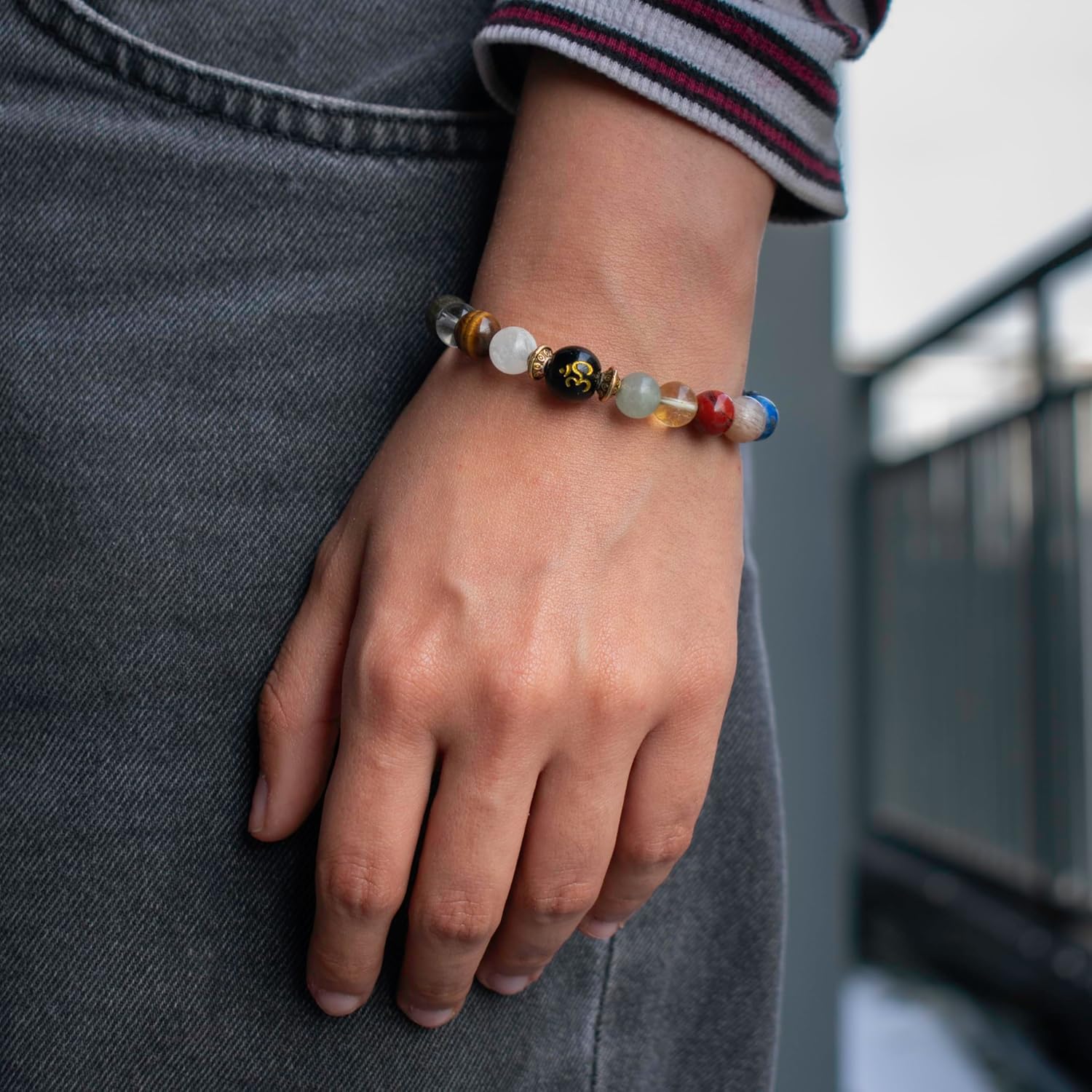 Astrotalk Navgraha Shanti Bracelet for Prosperity & Balance | 108 Hours Charged by Top Astrologers | Align Energy, Unlock Growth and Balance | Crystal Bracelet for Women & Men