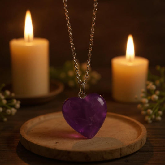 Amethyst Heart Pendant