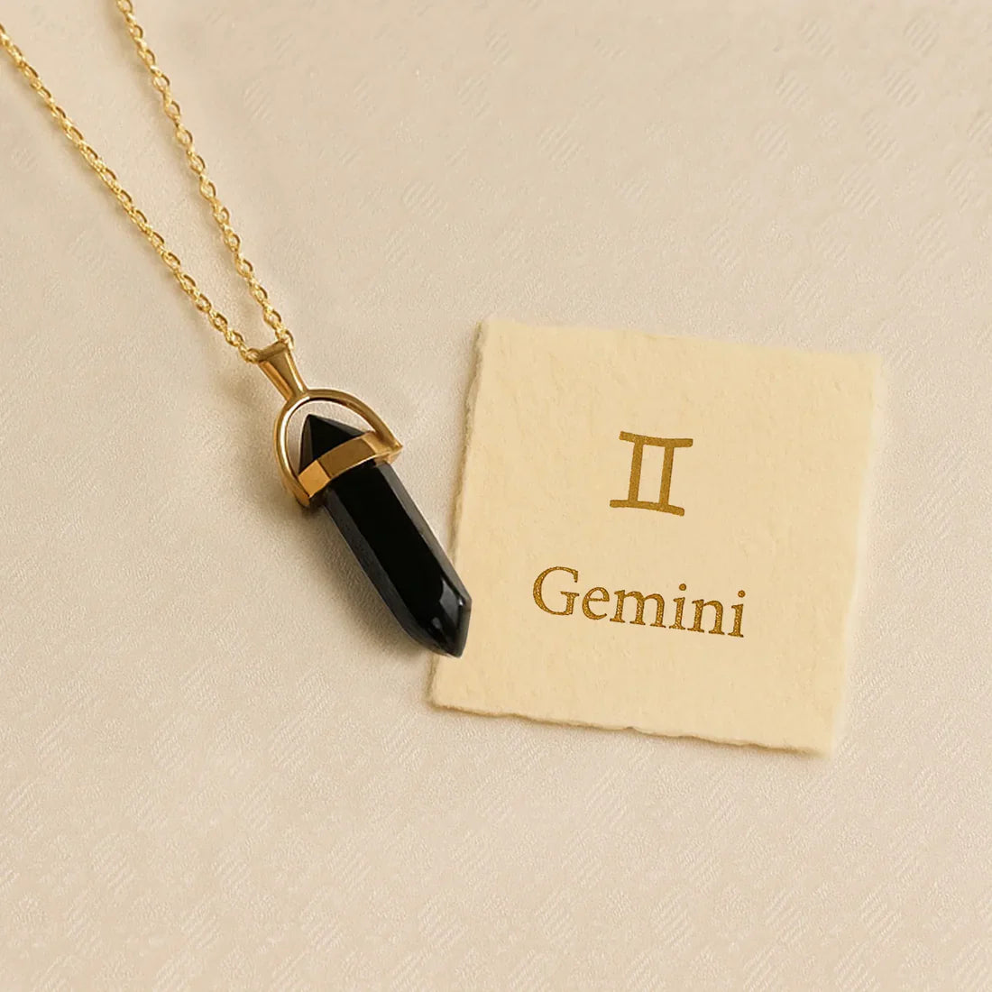Gemini Pencil Pendant with Chain