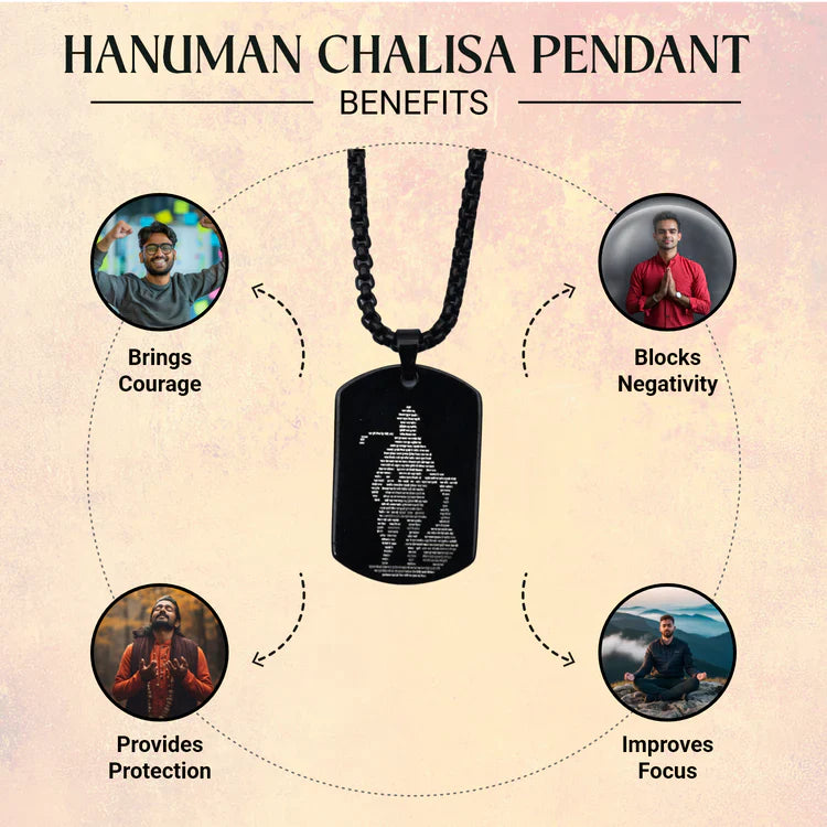 Hanuman Chalisa Kavach (Black)