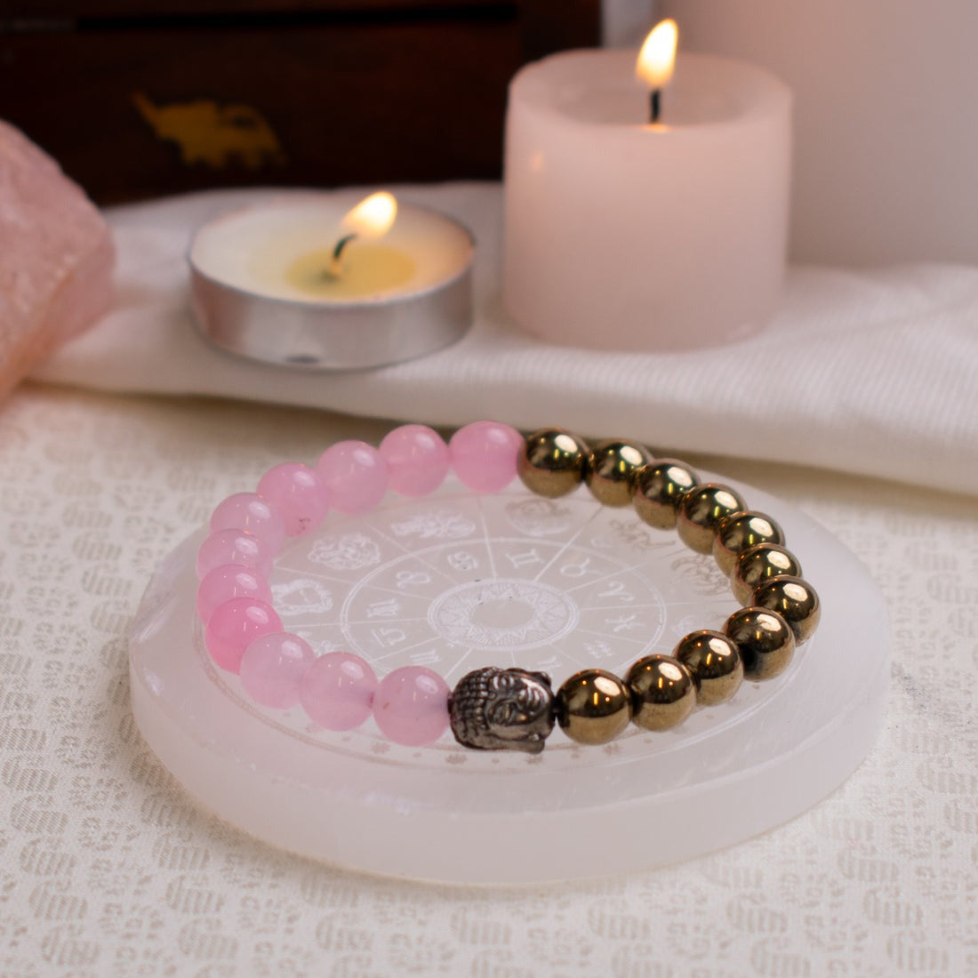 Siddh Love & Lakshmi Bracelet (with FREE Selenite Plate)