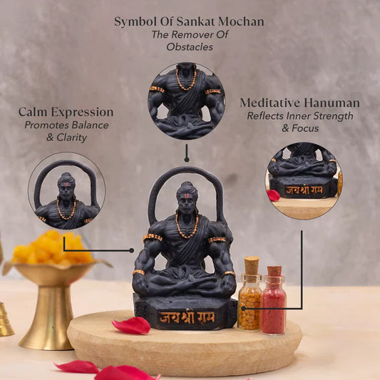 Sankat Mochan Hanuman Murti in Meditative Pose