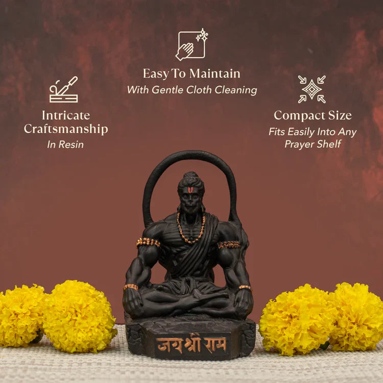 Sankat Mochan Hanuman Murti in Meditative Pose