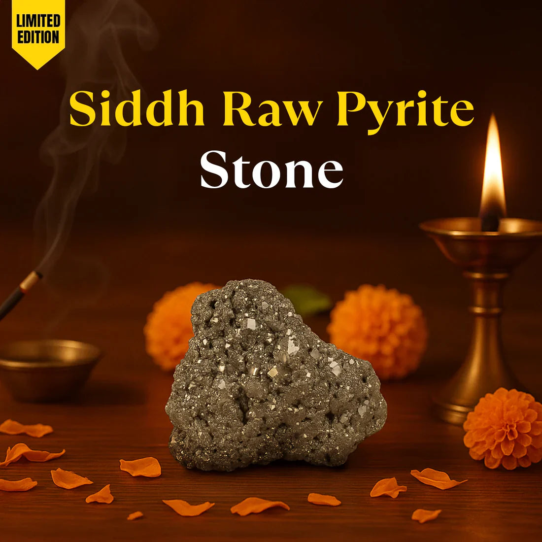 Siddh Raw Pyrite Stone - 10x Stronger