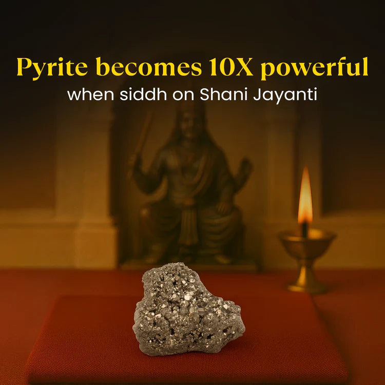 Siddh Raw Pyrite Stone - 10x Stronger