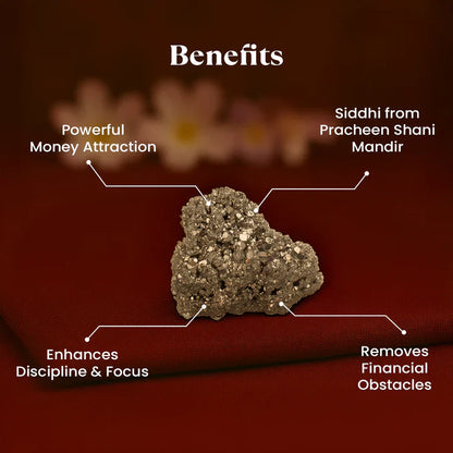 Siddh Raw Pyrite Stone - 10x Stronger