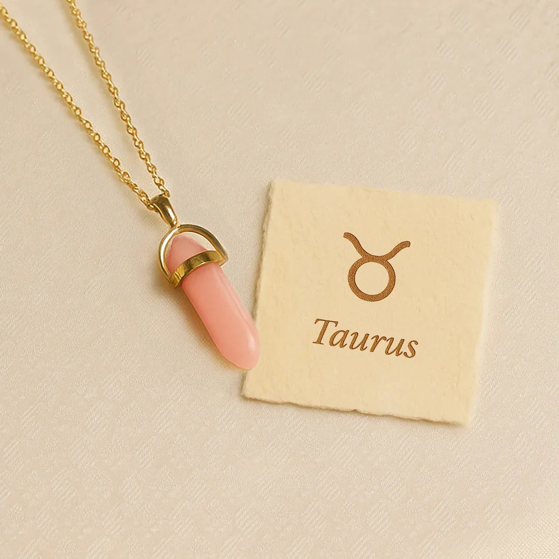 Taurus Pencil Pendant with Chain