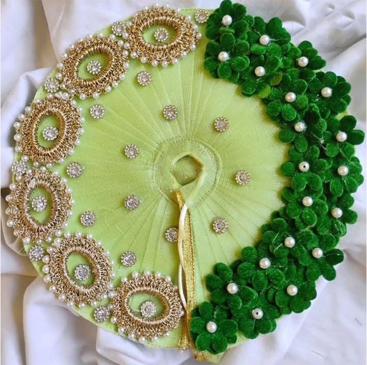 Astrosevatalk Gopal Ji Green Blossom Pearl Dress