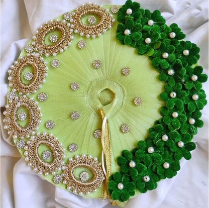Astrosevatalk Gopal Ji Green Blossom Pearl Dress