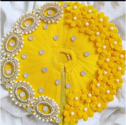 Astrosevatalk Gopal Ji Yellow Pearl Dress