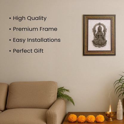 Lakshmi jee on selenite Frame