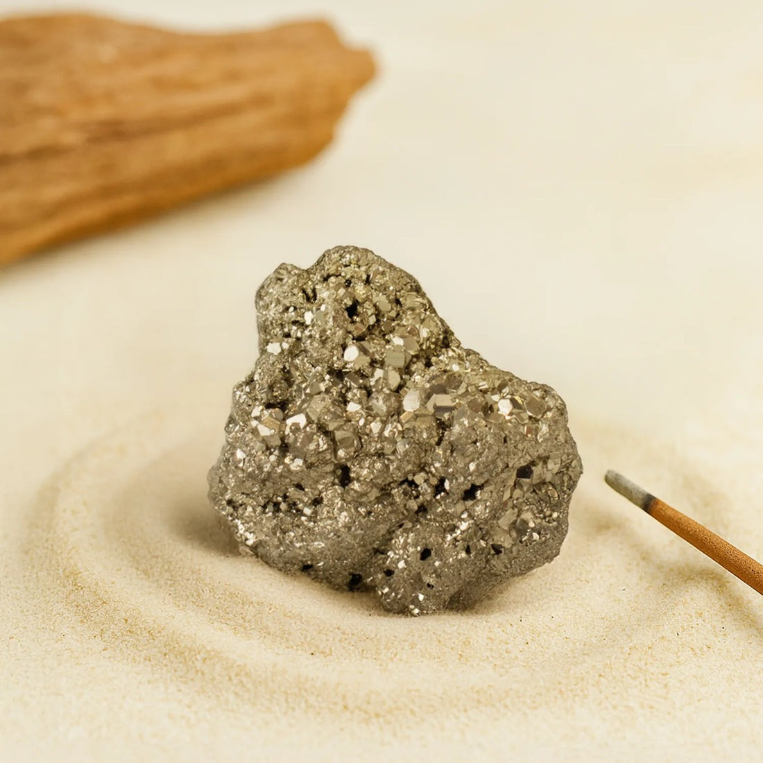 Siddh row pyrite stone 10x