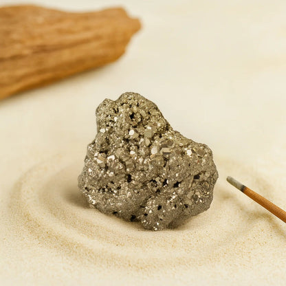 Siddh row pyrite stone 10x