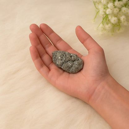 Siddh row pyrite stone 10x