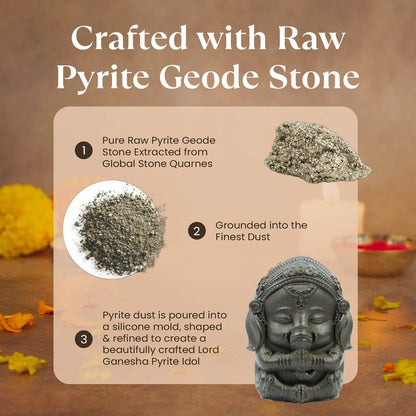 Pyrite Baby Ganesha Murti