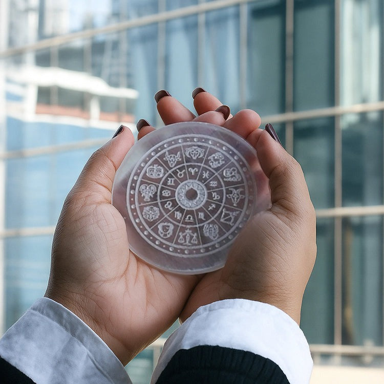 Energised Selenite Charging Plate for Crystals