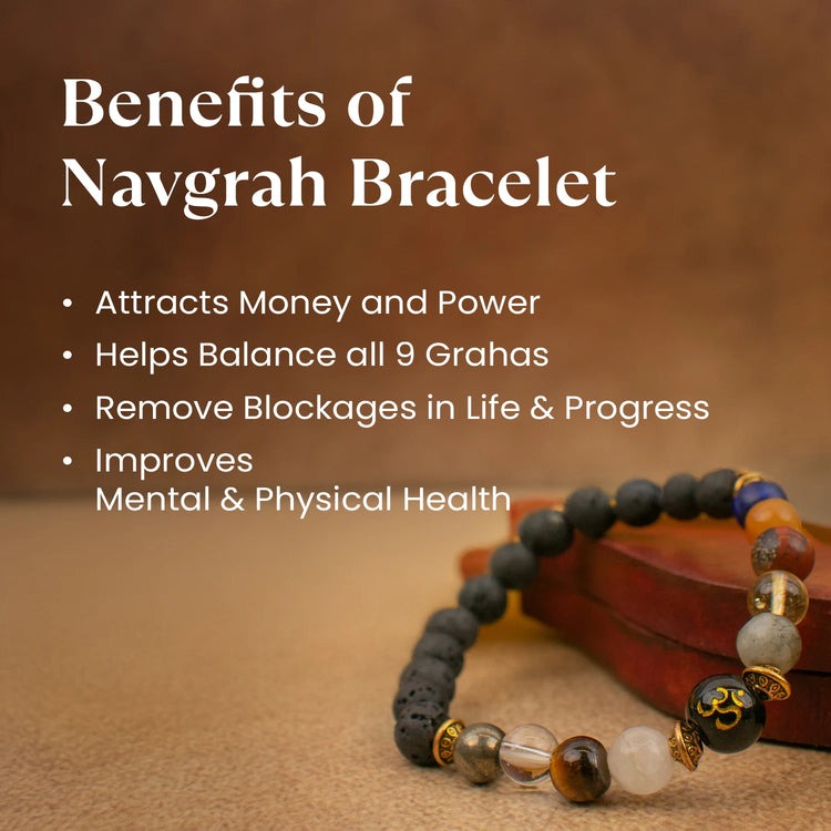 Navgraha Shanti Bracelet with Selenite