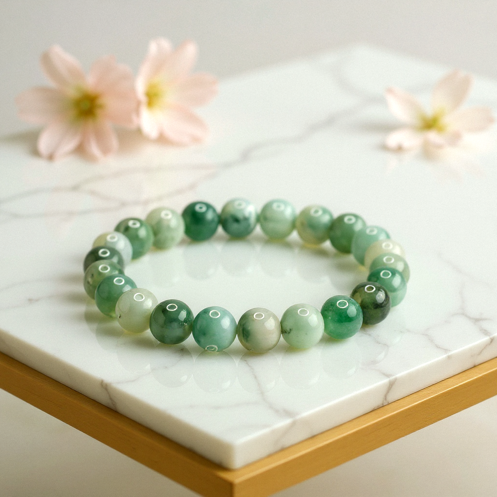 Moss agate bracelet
