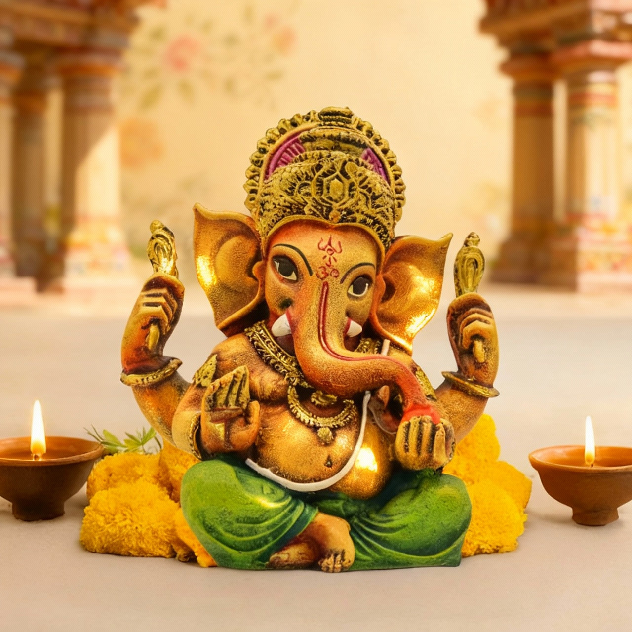 Colourfull Ganesh Murti