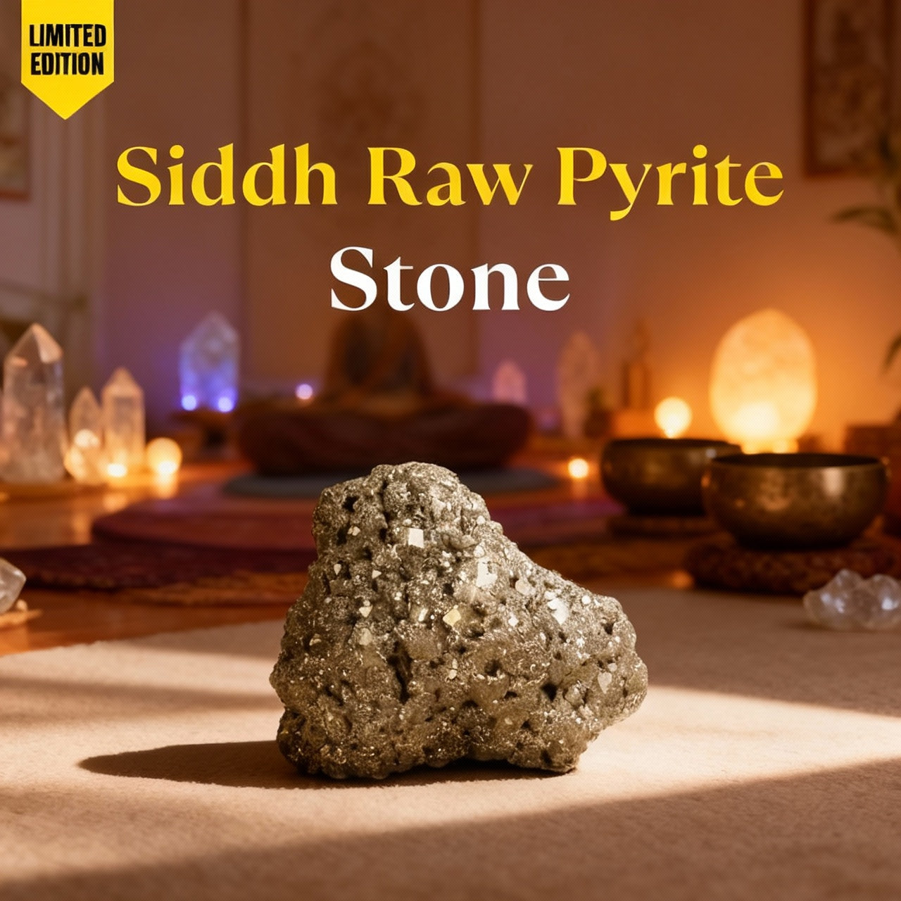 Siddh Raw Pyrite Stone - 10x Stronger