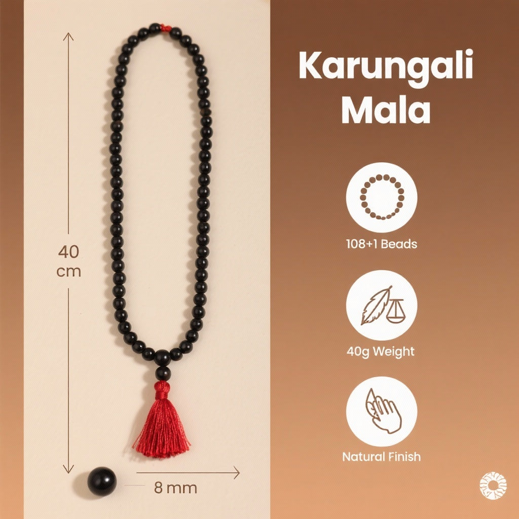 Karungali Mala 6 mm