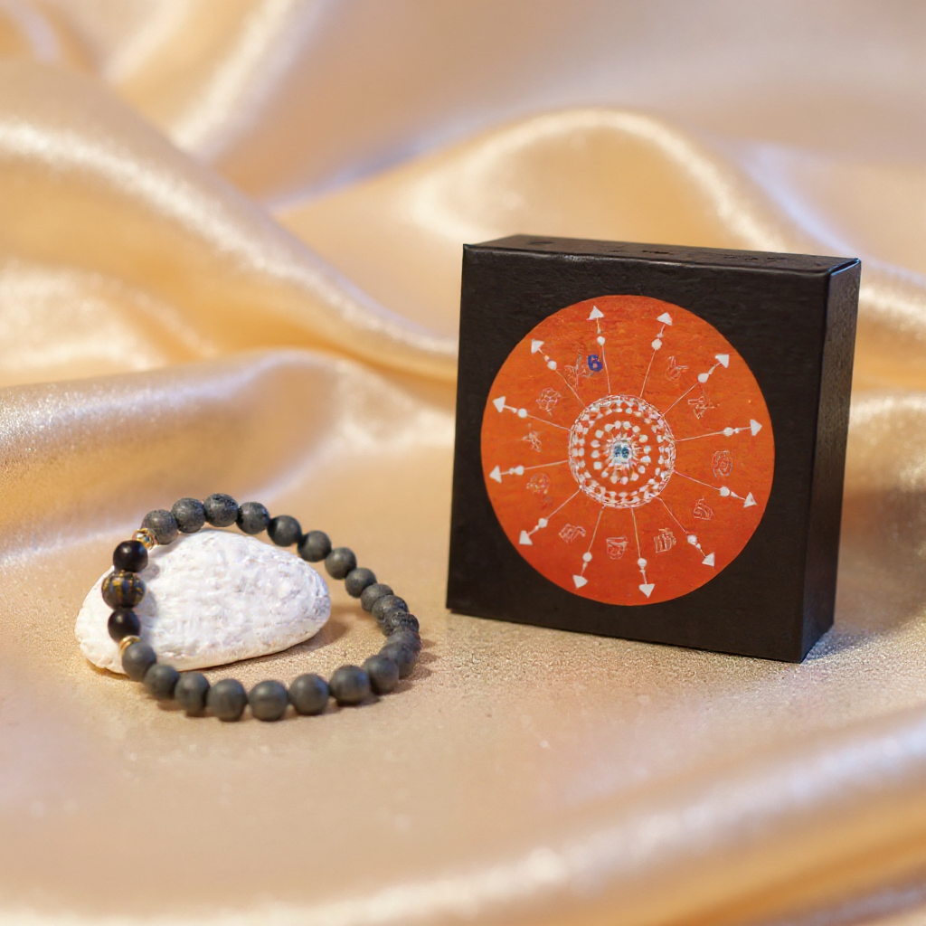 Raw Pyrite with Buddha Mantra