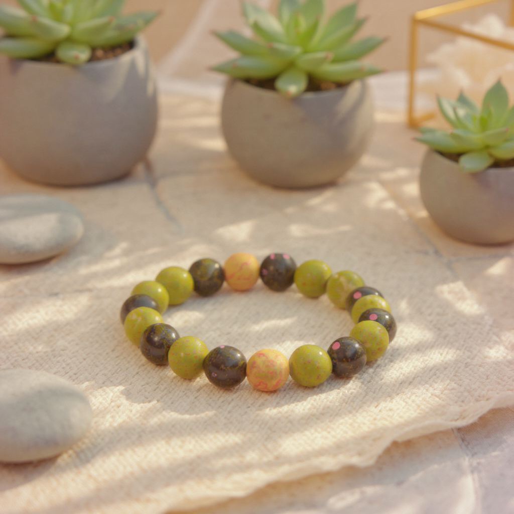 Unakite bracelet