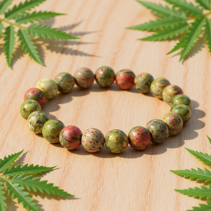 Unakite bracelet