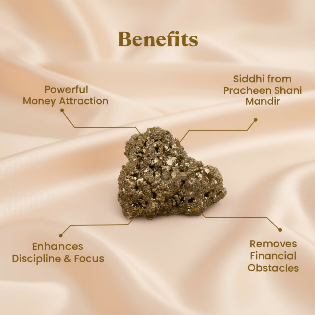 Siddh Raw Pyrite Stone - 10x Stronger