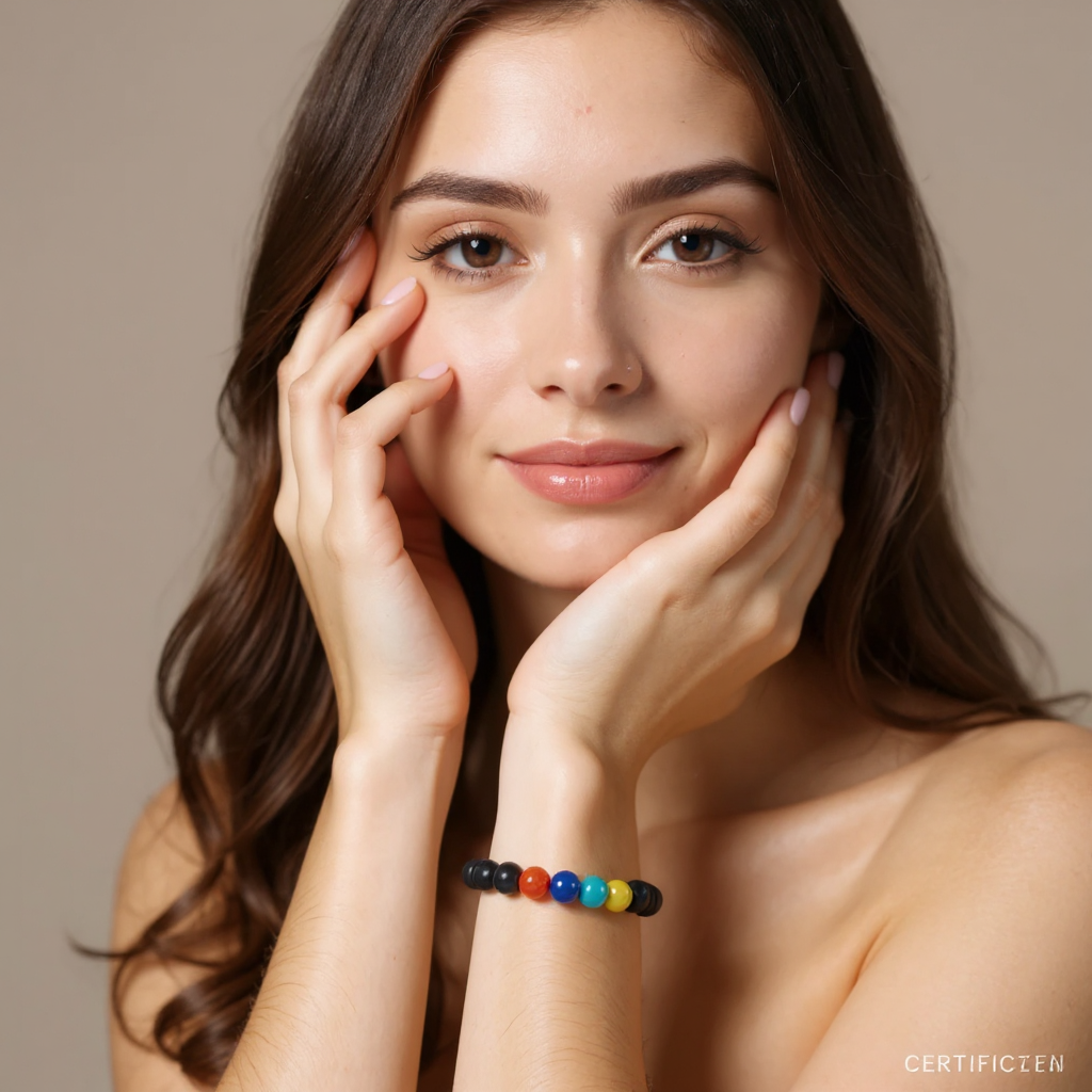 7 Chakra Lava Bracelet