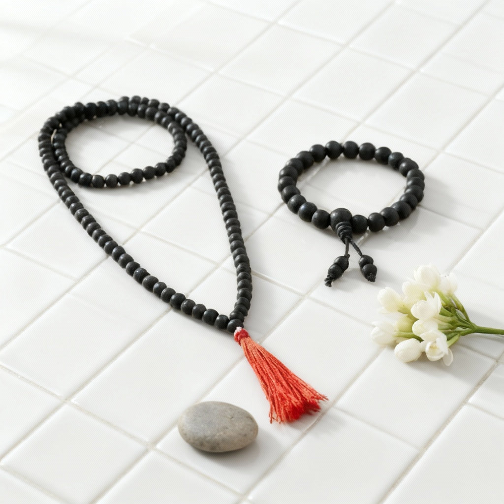 Karungali Mala (8mm) – With Free Karungali Bracelet