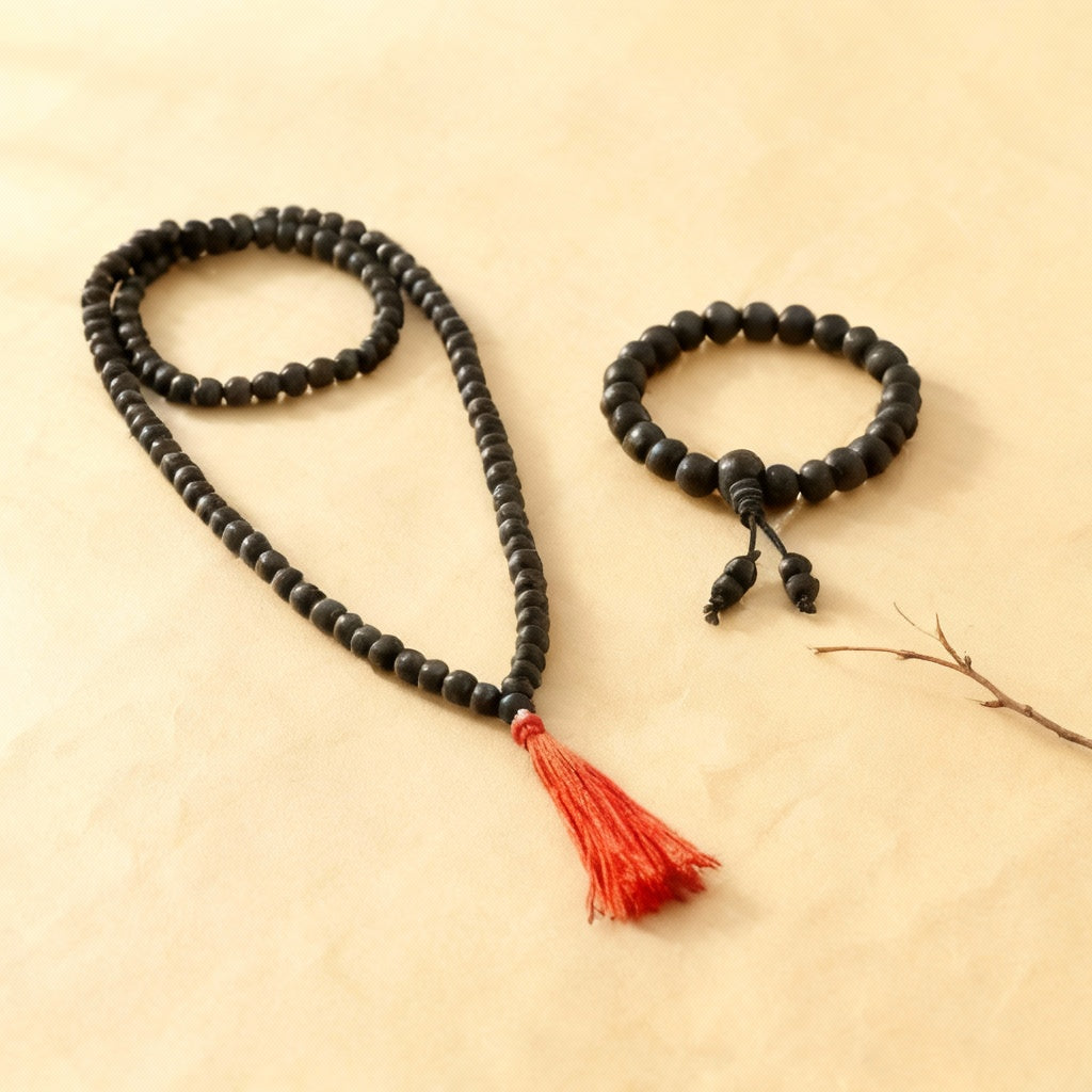 Karungali Mala(6mm) – With Free Karungali Bracelet