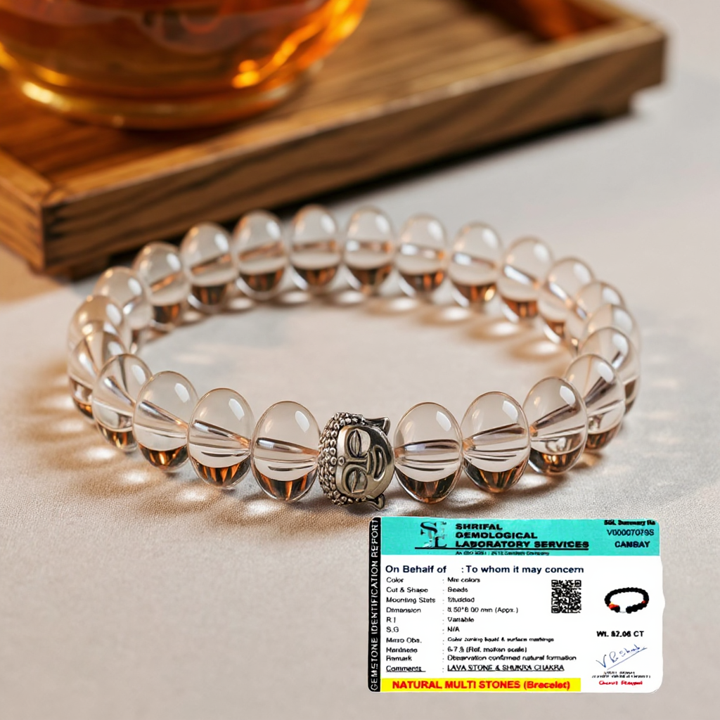 Natural Sphatik Crystal Bracelet