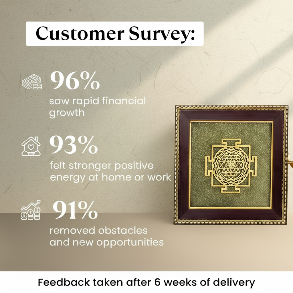 Siddh Shree Yantra on Raw Pyrite Frame