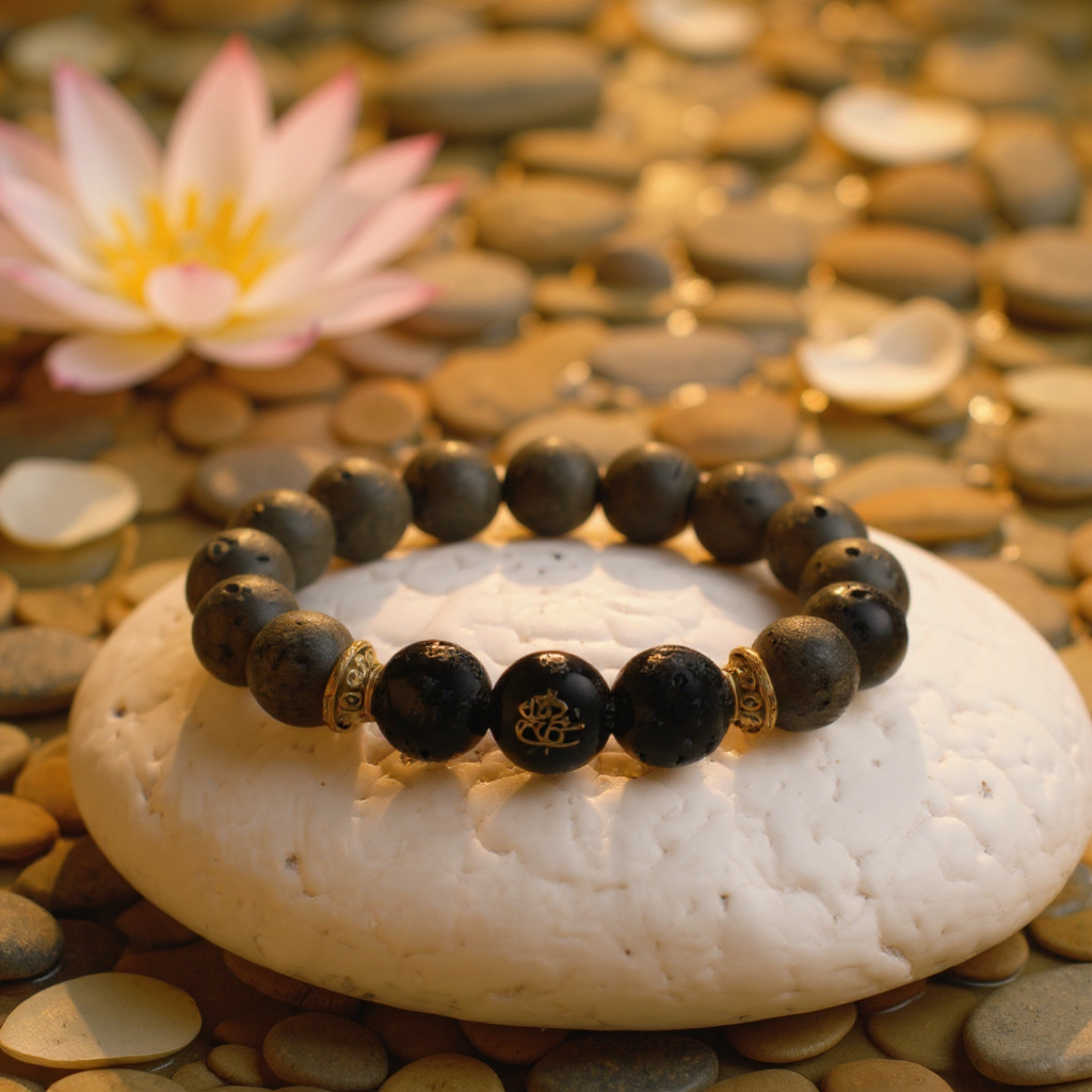 Raw Pyrite with Ganesh Bead