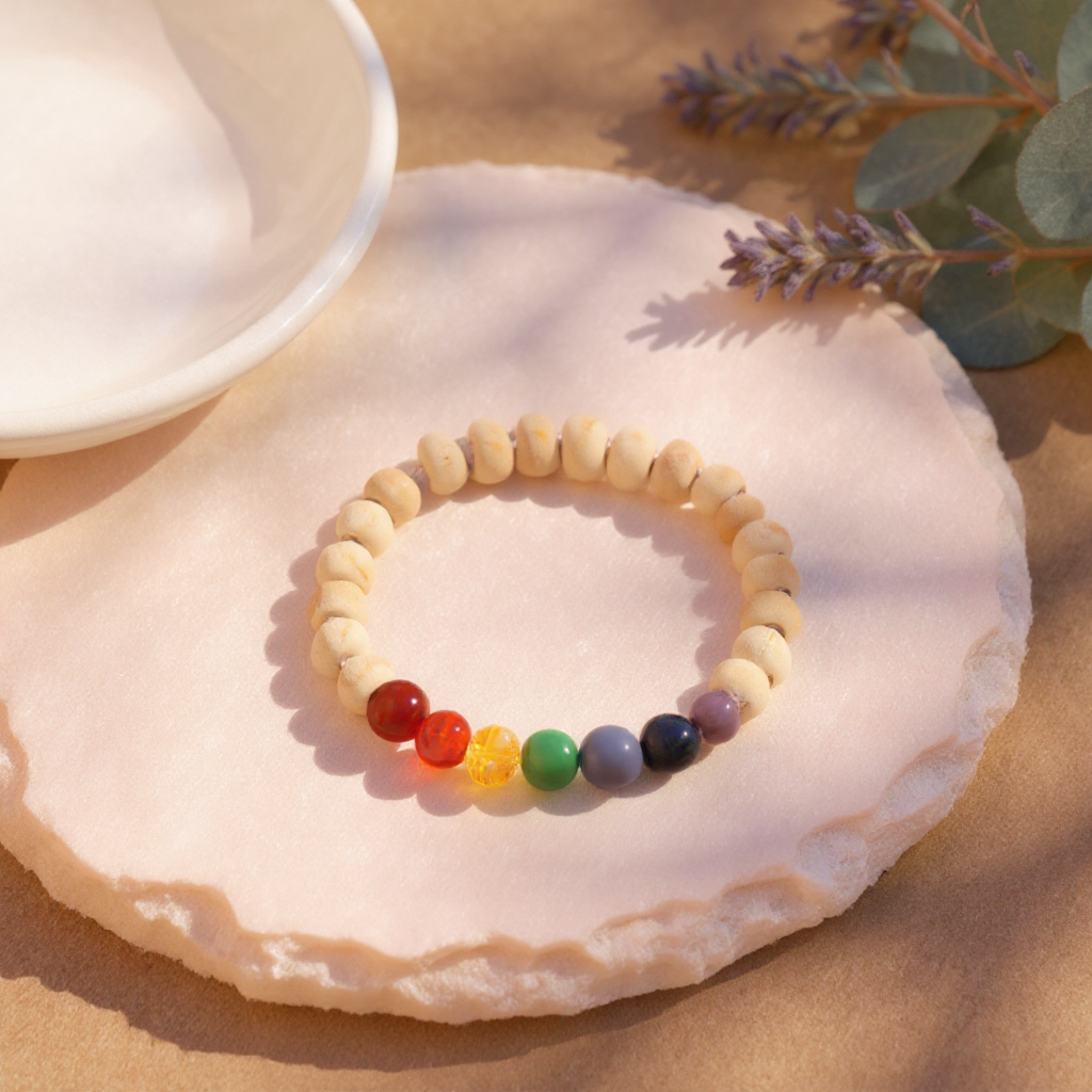 7 chakra with Tulsi Beads