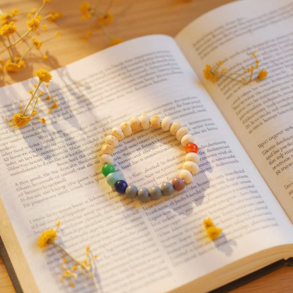 7 chakra with Tulsi Beads