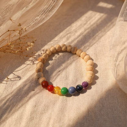 7 chakra with Tulsi Beads