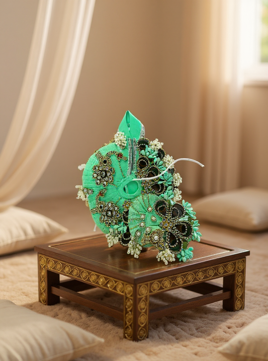 Astrosevatalk Green Royal Embroidery Dress