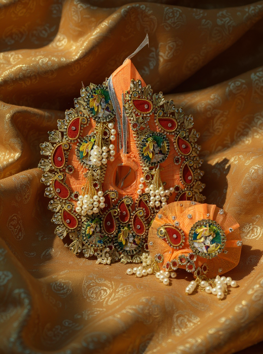 Astrosevatalk Gopal Ji Kesar Moti Vastra Dress