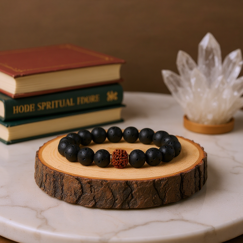 Lava Rudraksha Bracelet