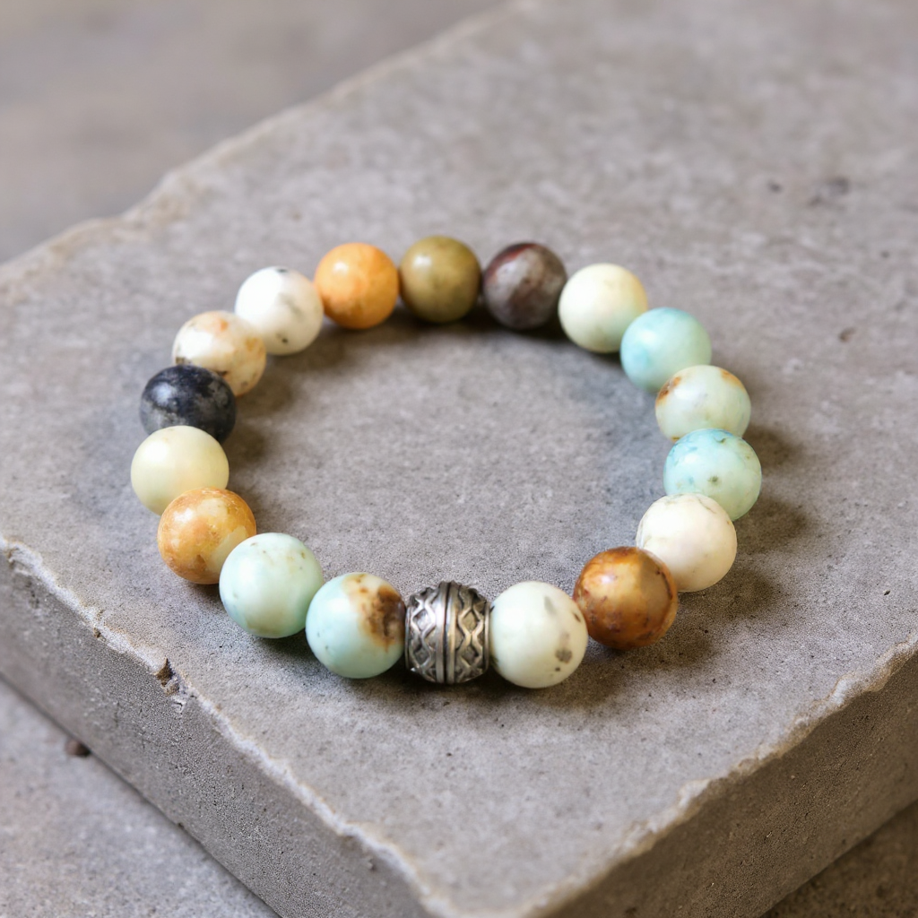 Multi-amazonite bracelet