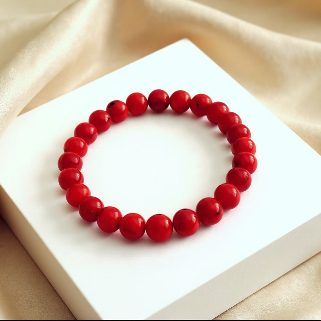 Red Coral Bracelet (Moonga)