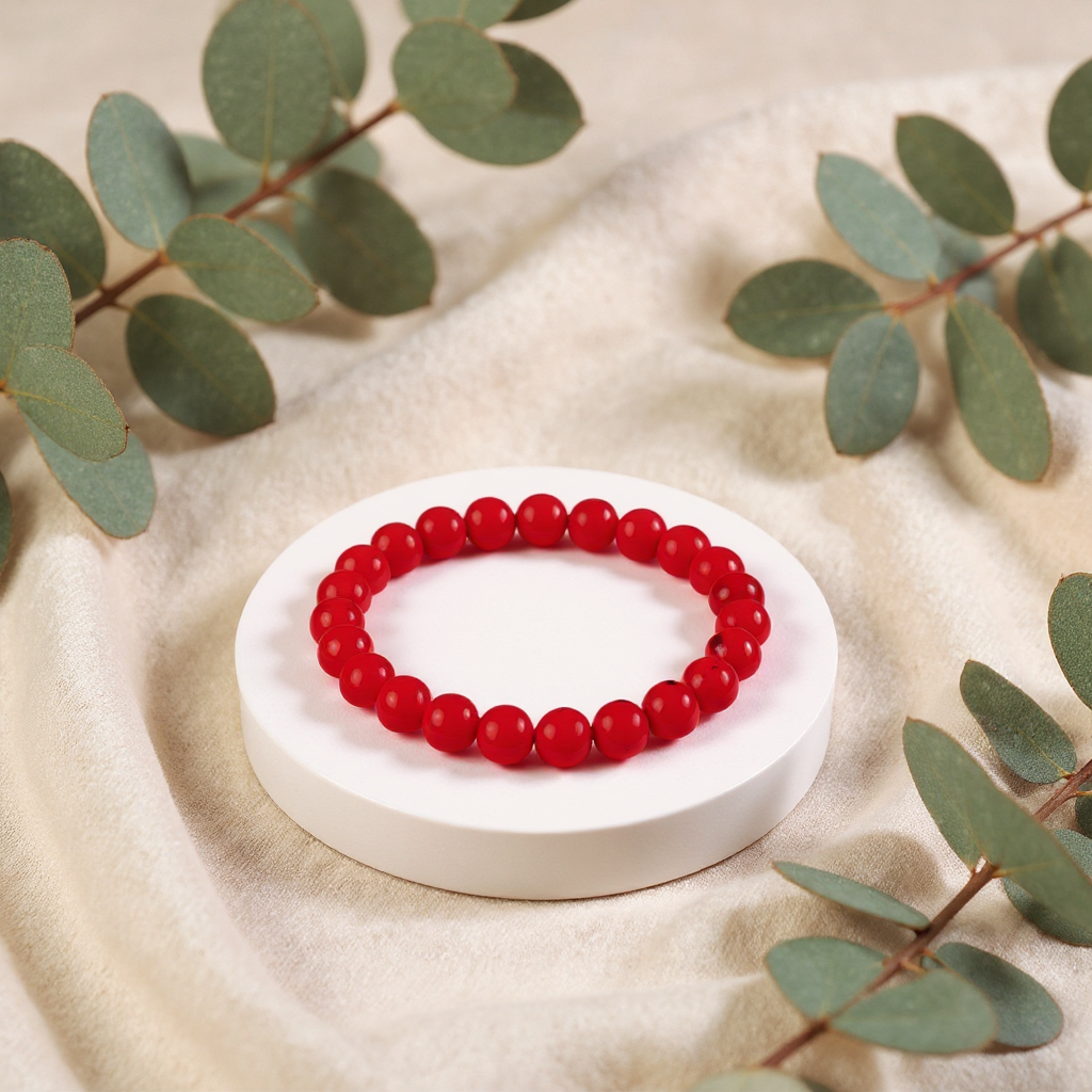 Red Coral Bracelet (Moonga)