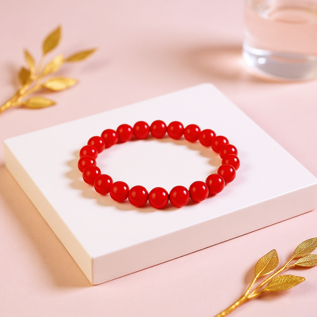 Red Coral Bracelet (Moonga)