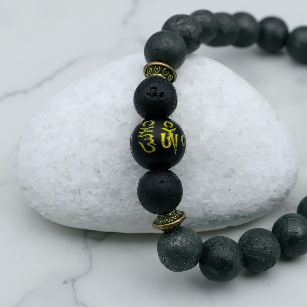 Raw Pyrite with Buddha Mantra