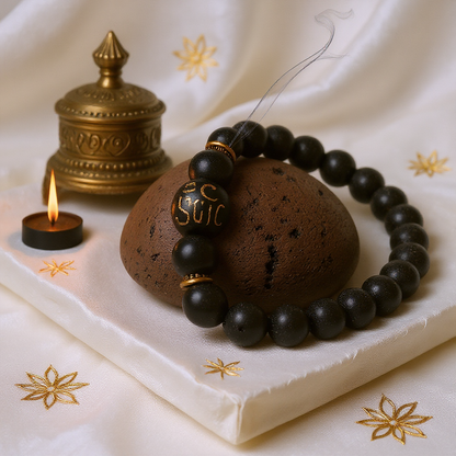 Raw Pyrite with Buddha Mantra