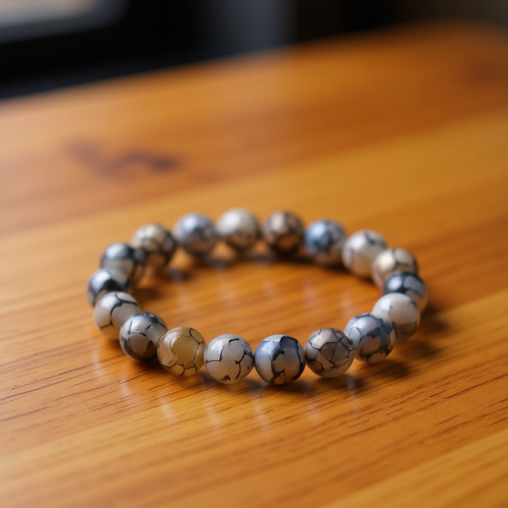 Dragon Vein Agate Bracelet