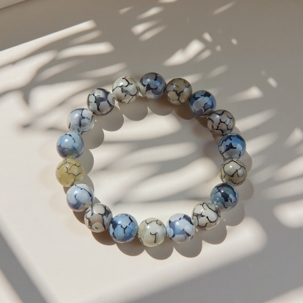 Dragon Vein Agate Bracelet